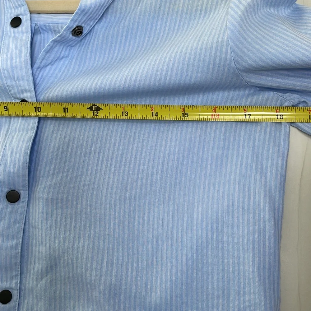 Scotch & Soda Light Blue Striped Button-Down Shirt - Picture 6 of 8
